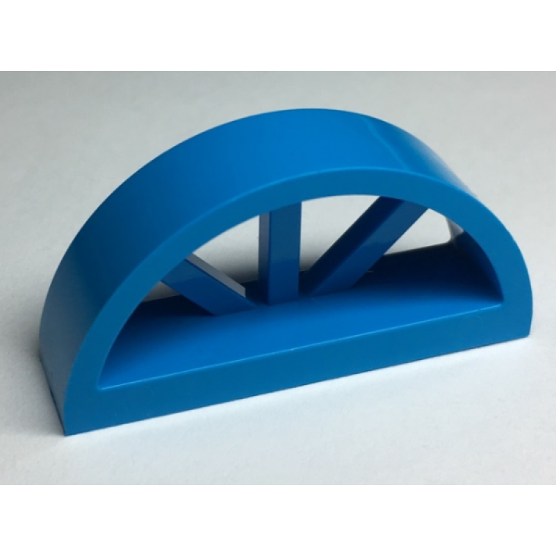 Raam 1x4x1 2/3 ronde bovenkant Dark Azure